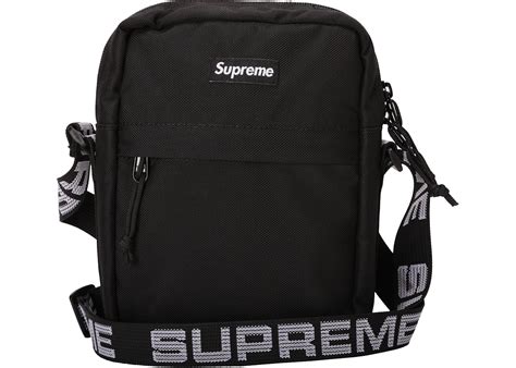 supreme shoulder bag ss18 black fake|supreme shoulder bag outfit ideas.